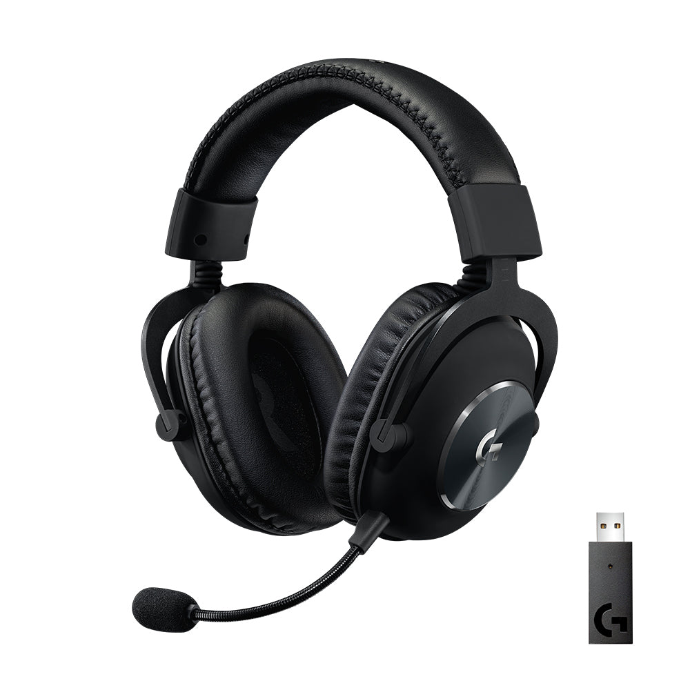 Logitech G Pro X - Headphones - Full Size - LIGHTSPEED - Wireless - Noise Isolation