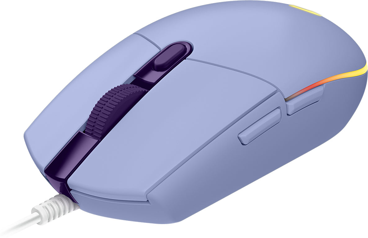 Logitech Gaming Mouse G102 LIGHTSYNC - Mouse - Right - Optical - 6 Buttons - With Cable - USB - Lilac