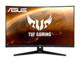 ASUS TUF Gaming VG27WQ1B - LED monitor - gaming - curved - 27" - 2560 x 1440 WQHD @ 165 Hz - VA - 250 cd/m² - 3000:1 - HDR10 - 1 ms - 2xHDMI, DisplayPort - speakers