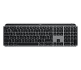 Logitech MX Keys for Mac - Teclado - Retroiluminado - Bluetooth, 2,4 GHz - QWERTY - Italiano - Gris espacial - para Apple iPad de 10,2 pulgadas, iPad Air de 10,5 pulgadas, iPad Air de 10,9 pulgadas, iPhone 11, 12, 13, SE