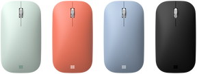 Microsoft Modern Mobile Mouse - Mouse - Right- and Left-handed - Optical - 3 Buttons - Wireless - Bluetooth 4.2 - Peach