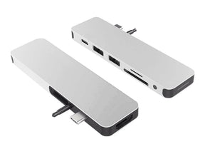 Concentrador 7 en 1 HyperDrive Solo - Estación de acoplamiento - USB-C - HDMI (GN21D-SILVER)