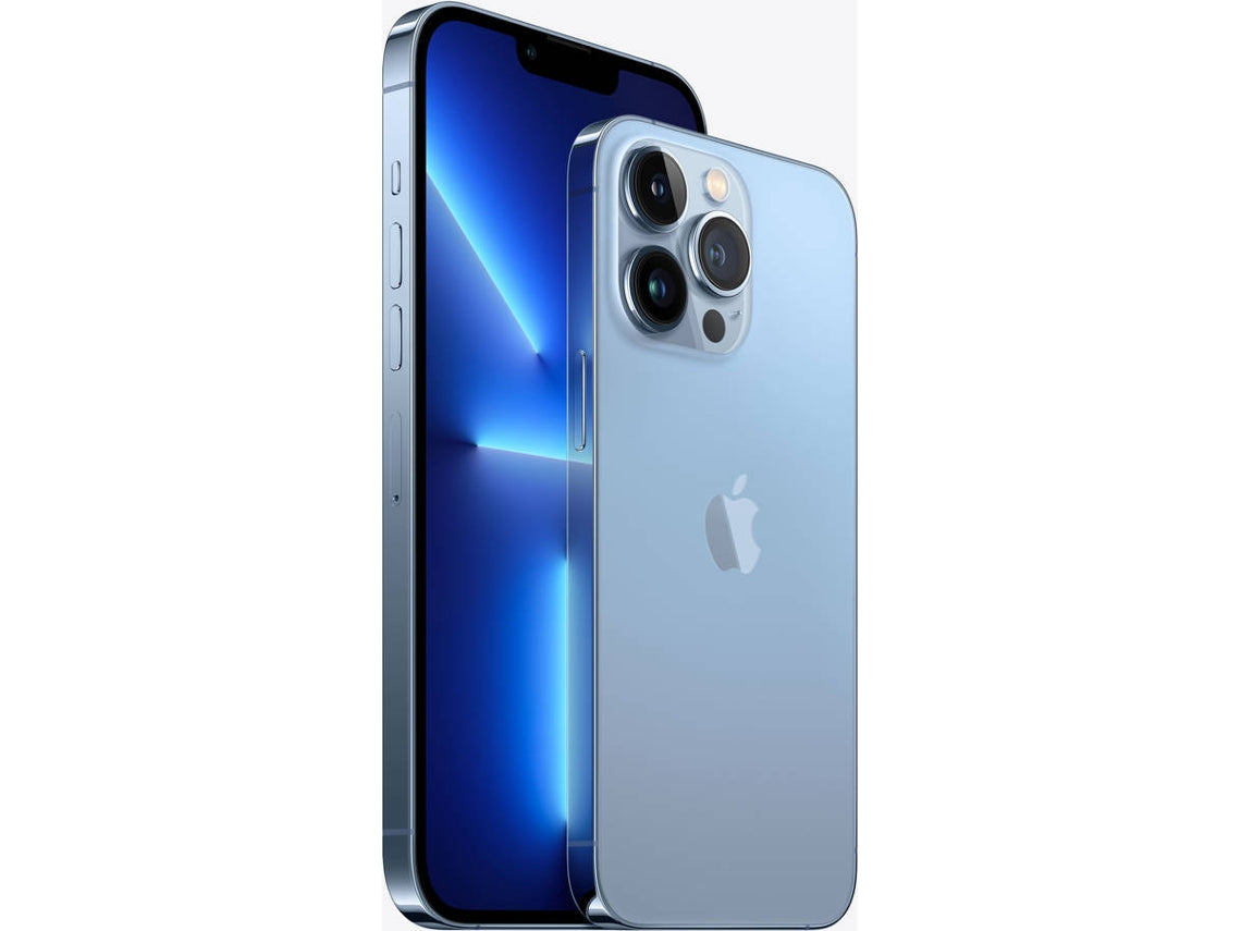 Apple iPhone 13 Pro - 5G smartphone - Dual SIM / Internal Memory 128 GB - OLED display - 6.1" - 2532 x 1170 pixels (120 Hz) - 3x rear cameras 12 MP, 12 MP, 12 MP - front camera 12 MP - sierra blue