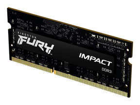 Kingston FURY Impact - DDR3L - módulo - 4 GB - SO DIMM de 204 pines - 1600 MHz / PC3L-12800 - CL9 - 1,35 / 1,5 V - sin búfer - sin ECC - negro