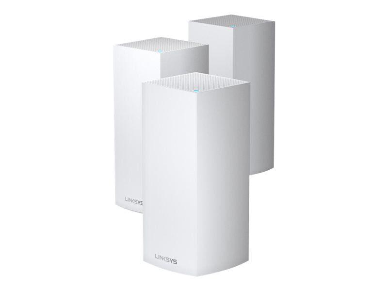 Linksys VELOP MX12600 - Sistema Wi-Fi (3 enrutadores) - Hasta 8100 pies cuadrados - Redes - GigE - 802.11a/b/g/n/ac/ax - Tribanda (MX12600-EU)