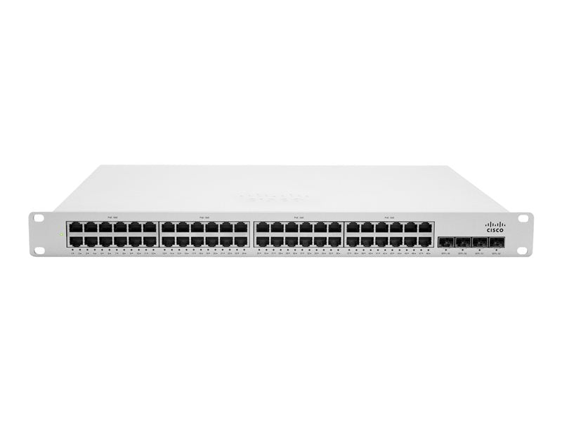 Cisco Meraki Cloud Managed MS350-48LP - Switch - L3 - Managed - 48 x 10/100/1000 (PoE+) + 4 x 10 Gigabit SFP+ (uplink) - desktop, rail mountable - PoE+ (370W) (MS350-48LP- HW)