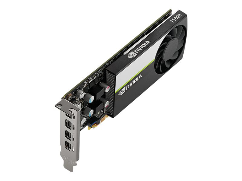 NVIDIA T1000 - Tarjeta gráfica - 8 GB GDDR6 - Low Profile PCIe 3.0 x16 - 4 x Mini DisplayPort (VCNT1000-8GB-SB)