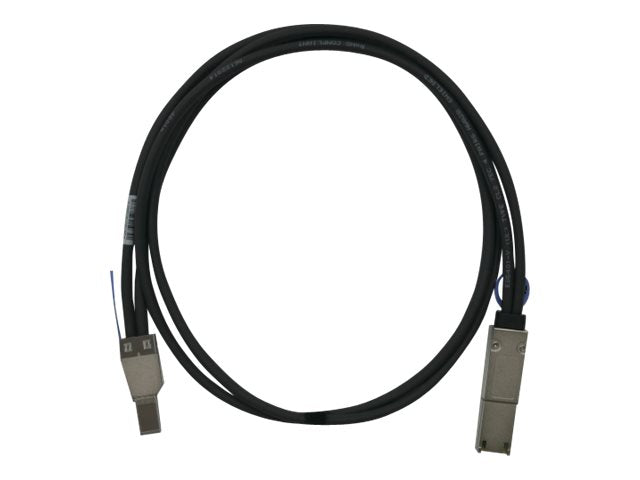 QNAP - External SAS - SAS 6Gbit/s cable - 4 x Mini SAS HD (SFF-8644) (M) to 26 pin 4x Mini SAS (M) - 50 cm - black - for P/N: QXP-820S-B3408 ( CAB-SAS05M-8644-8088)