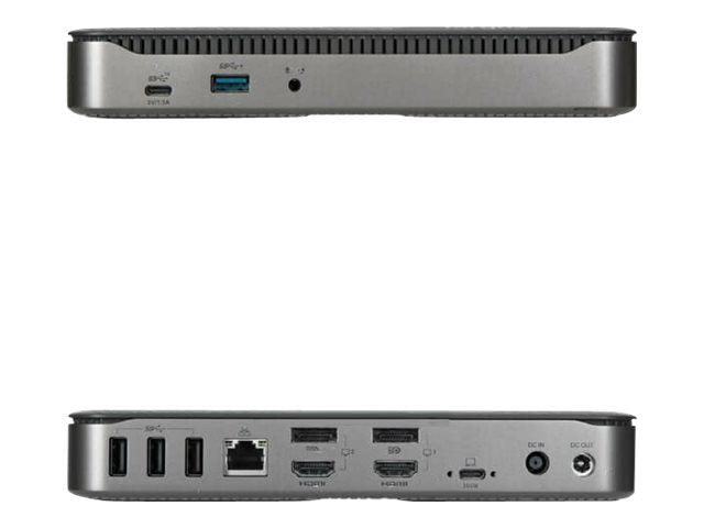 Targus - Estação de engate - USB-C 3.2 Gen 2 / Thunderbolt 3 - 2 x HDMI, 2 x DP - GigE