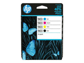 HP 903 - Paquete de 4 - Negro, Amarillo, Cian, Magenta - Original - Cartucho de tinta - para Officejet 69XX, Officejet Pro 69XX (6ZC73AE)