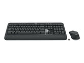 Logitech MK540 Advanced - Conjunto de teclado e rato - sem fios - 2.4 GHz - Esloveno / Croata - cinza escuro