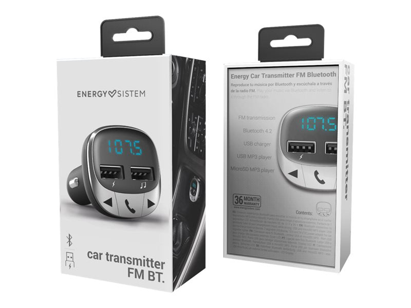 Energy Car FM-T Series - Bluetooth hands-free / FM transmitter / charger for mobile phone, car audio, tablet