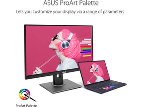 ASUS ProArt PA278QV - Monitor LED - 27" - 2560 x 1440 WQHD - IPS - 350 cd/m² - 1000:1 - 5 ms - HDMI, DVI-D, DisplayPort, Mini DisplayPort - altifalantes - preto