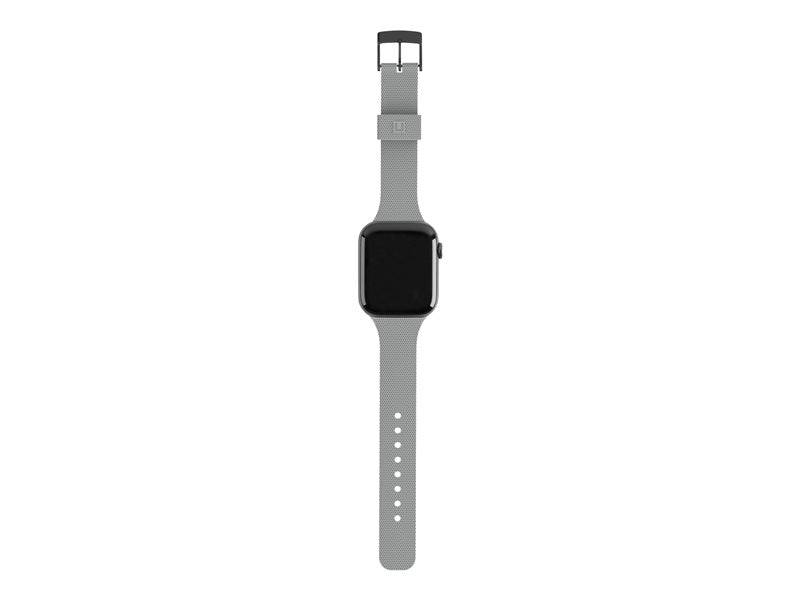 [U] Apple Watch Band 45mm/44mm/42mm, Series 7/6/5/4/3/2/1/SE - Silicone Dusty Rose - Smart Watch Watch Strap - Gray - for Apple Watch (42mm, 44mm) mm)
