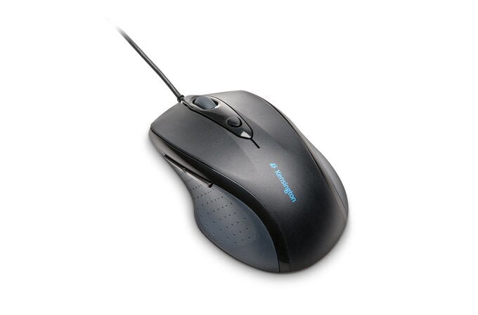 Kensington Pro Fit Full-Size - Mouse - Right - Optical - 5 Buttons - With Cable - USB - Black