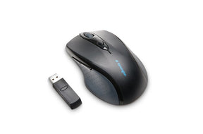 Kensington Pro Fit Full-Size - Mouse - Right - Optical - 6 Buttons - Wireless - 2.4GHz - USB Wireless Receiver - Black