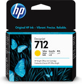 HP 712 - 29 ml - amarillo - original - DesignJet - cartucho de tinta - para DesignJet Studio, T210, T230, T250, T630, T650