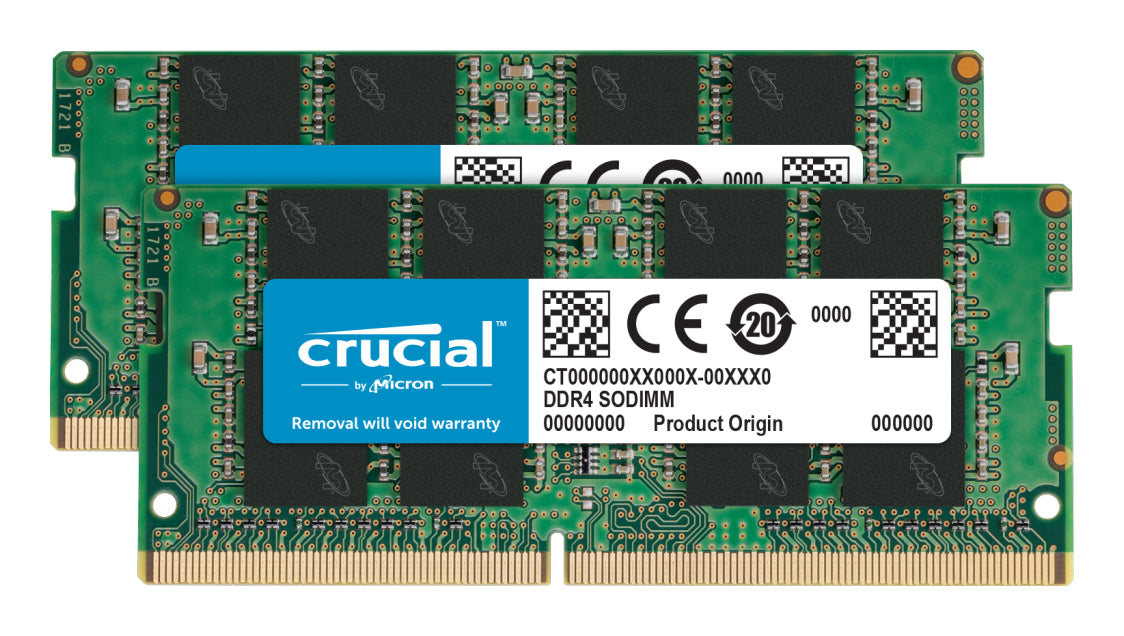 Crucial - DDR4 - kit - 32 GB: 2 x 16 GB - SO DIMM de 260 pines - 2666 MHz / PC4-21300 - CL19 - 1,2 V - sin búfer - sin ECC