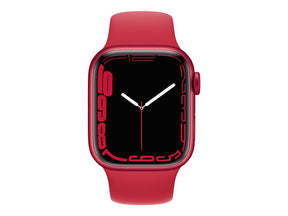 Apple Watch Series 7 GPS, caja de aluminio (PRODUCT)RED de 41 mm y correa deportiva (PRODUCT)RED - Regular