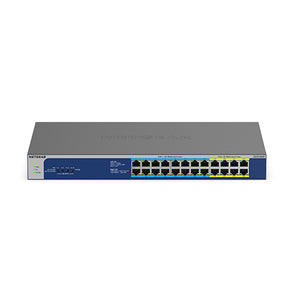 NETGEAR GS524UP - Switch - no management - 8 x 10/100/1000 (PoE+) + 16 x 10/100/1000 (PoE++) - desktop, rail mountable - PoE++ (480 W) - AC 100 - 230 V