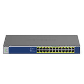 NETGEAR GS524PP - Conmutador - sin administración - 24 x 10/100/1000 (PoE+) - escritorio, montaje en riel - PoE+ (300 W) - CA 100 - 230 V