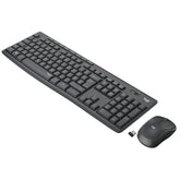 Logitech MK295 Silent - Combinación de teclado y ratón - Inalámbrico - 2,4 GHz - AZERTY - Holandés - Grafito