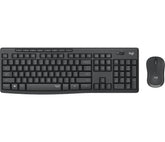 Logitech MK295 Silent - Combinación de teclado y ratón - Inalámbrico - 2,4 GHz - Pan-Nordic - Grafito