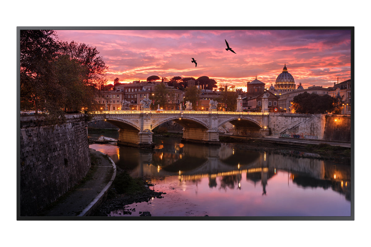 Samsung QB43R - Pantalla LCD serie QBR de clase diagonal de 43" con retroiluminación LED - Señalización digital - Tizen OS 4.0 - 4K UHD (2160p) 3840 x 2160 - HDR - Negro