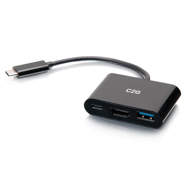 C2G USB C Mini Docking Station - USB C to HDMI, USB 3.0 &amp; USB C - Docking Station - USB-C / Thunderbolt 3 - HDMI