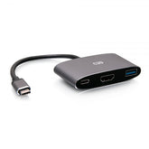 Estación de acoplamiento C2G USB C - USB C a HDMI, USB 3.0 y USB C - Estación de acoplamiento - USB-C / Thunderbolt 3 - HDMI