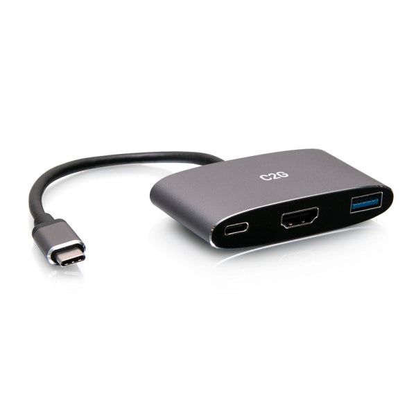 C2G USB C Docking Station - USB C to HDMI, USB 3.0 &amp; USB C - Docking Station - USB-C / Thunderbolt 3 - HDMI