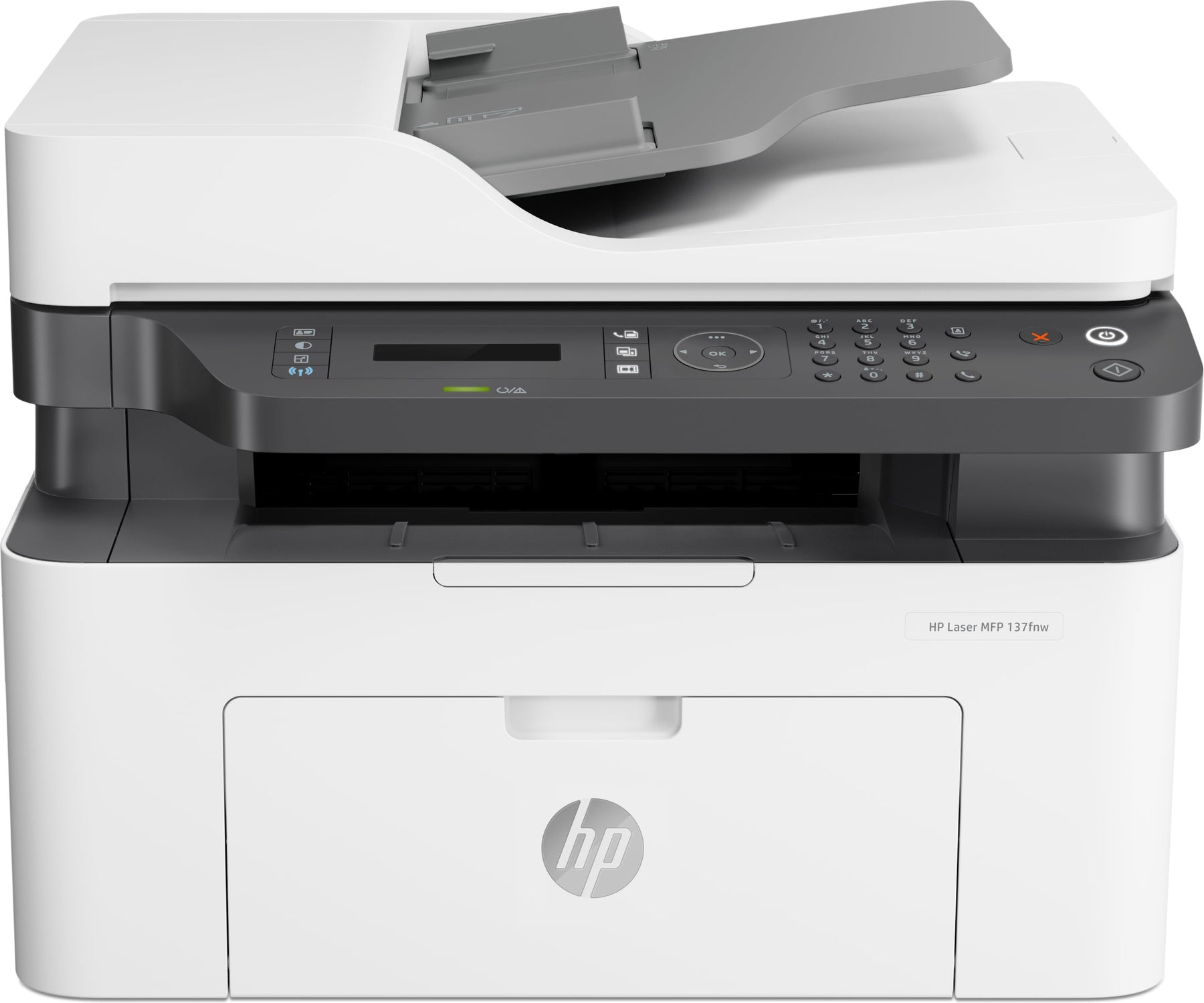 HP Laser MFP 137fnw - Impressora multi-funções - P/B - laser - Legal (216 x 356 mm) (original) - A4/Legal (media) - até 20 ppm (cópia) - até 20 ppm (impressão) - 150 folhas - 33.6 Kbps - USB 2.0, LAN, Wi-Fi(n)