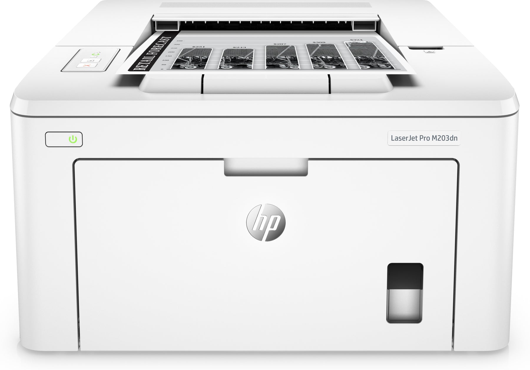 HP LaserJet Pro M203dn - Printer - B/W - Duplex - laser - A4/Legal - 1200 x 1200 dpi - up to 28 ppm - capacity: 260 sheets - USB 2.0, LAN