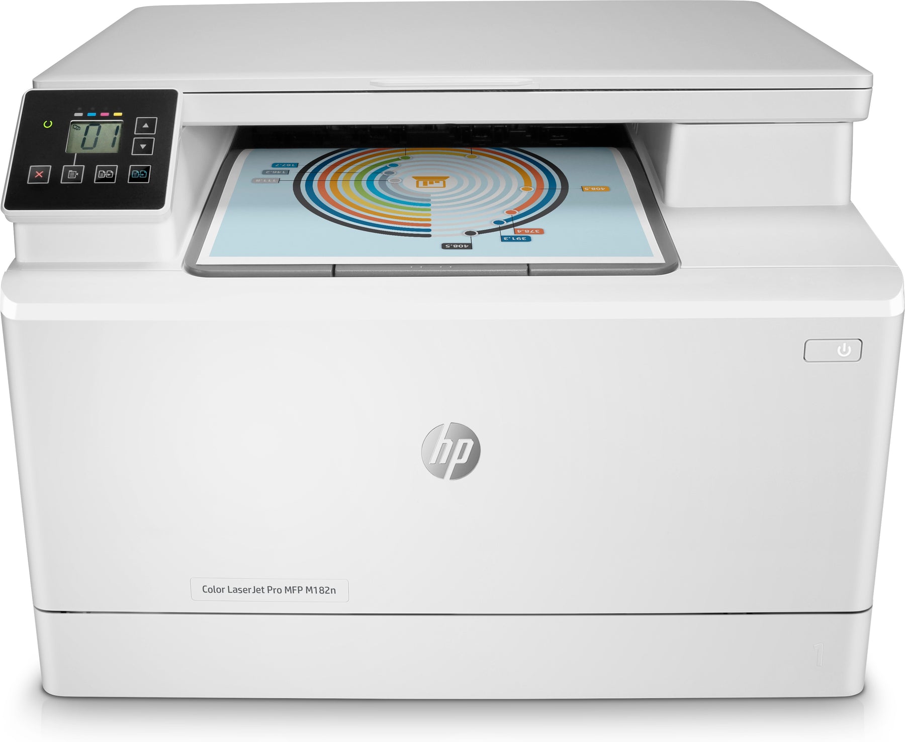 HP Color LaserJet Pro MFP M182n - Multifunction Printer - color - laser - 216 x 297 mm (original) - A4/Legal (media) - up to 16 ppm (copy) - up to 16 ppm (print) - 150 sheets - USB 2.0, LAN