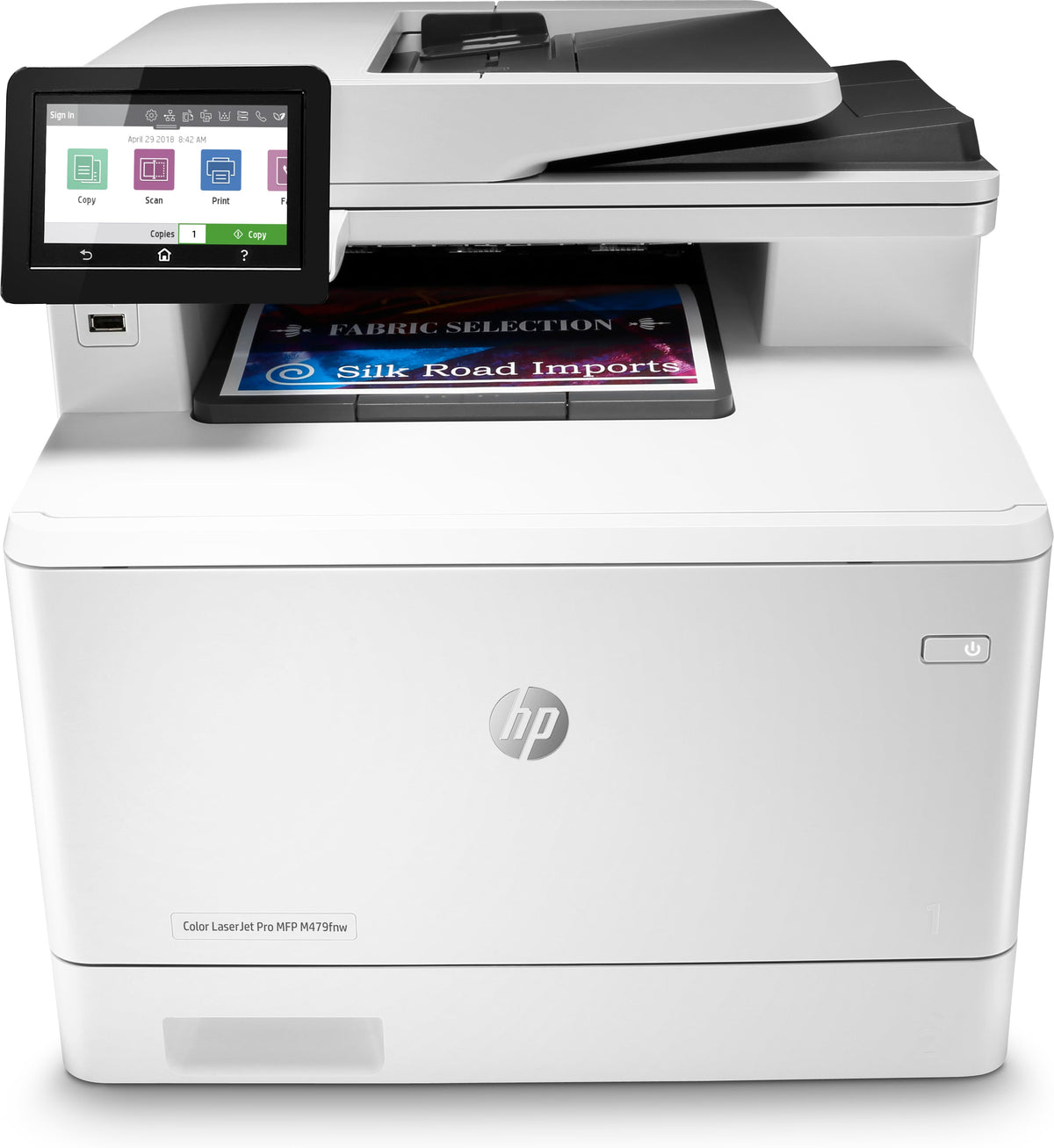 HP Color LaserJet Pro MFP M479fnw - Multifunction Printer - Color - Laser - Legal (216 x 356 mm) (original) - A4/Legal (media) - up to 27 ppm (copy) - up to 27 ppm (print) - 300 leaves - 33.6 Kbps - USB 2.0, LAN, Wi-Fi(n), host USB