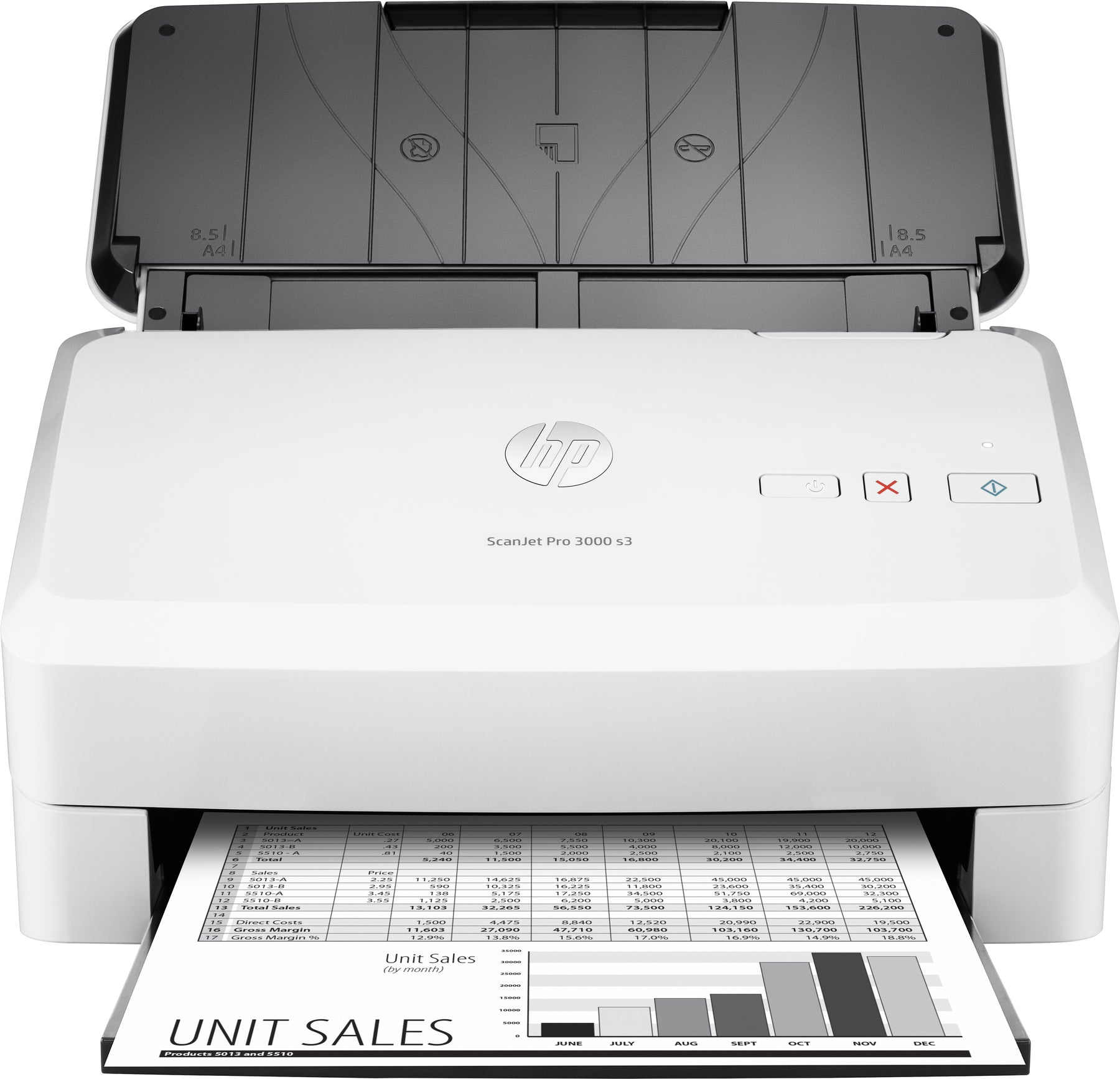 HP Scanjet Pro 3000 s3 - Escáner de documentos - Dúplex - 216 x 3100 mm - 600 ppp x 600 ppp - hasta 35 ppm (mono) - ADF (50 hojas) - hasta 3500 escaneos por día - USB 3.0, USB 2.0