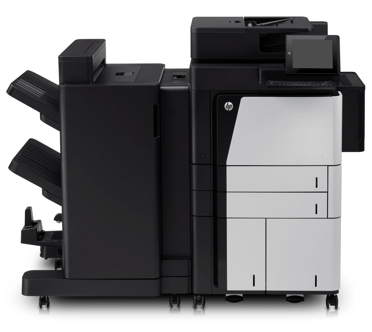 HP LaserJet Enterprise Flow MFP M830z - Multifunction Printer - B/W - laser - A3/Ledger (297 x 432 mm) (original) - A3 (media) - up to 56 ppm (copy) - up to 56 ppm (print) - 1100 sheets - 33.6 Kbps - USB 2.0, Gigabit LAN, USB host