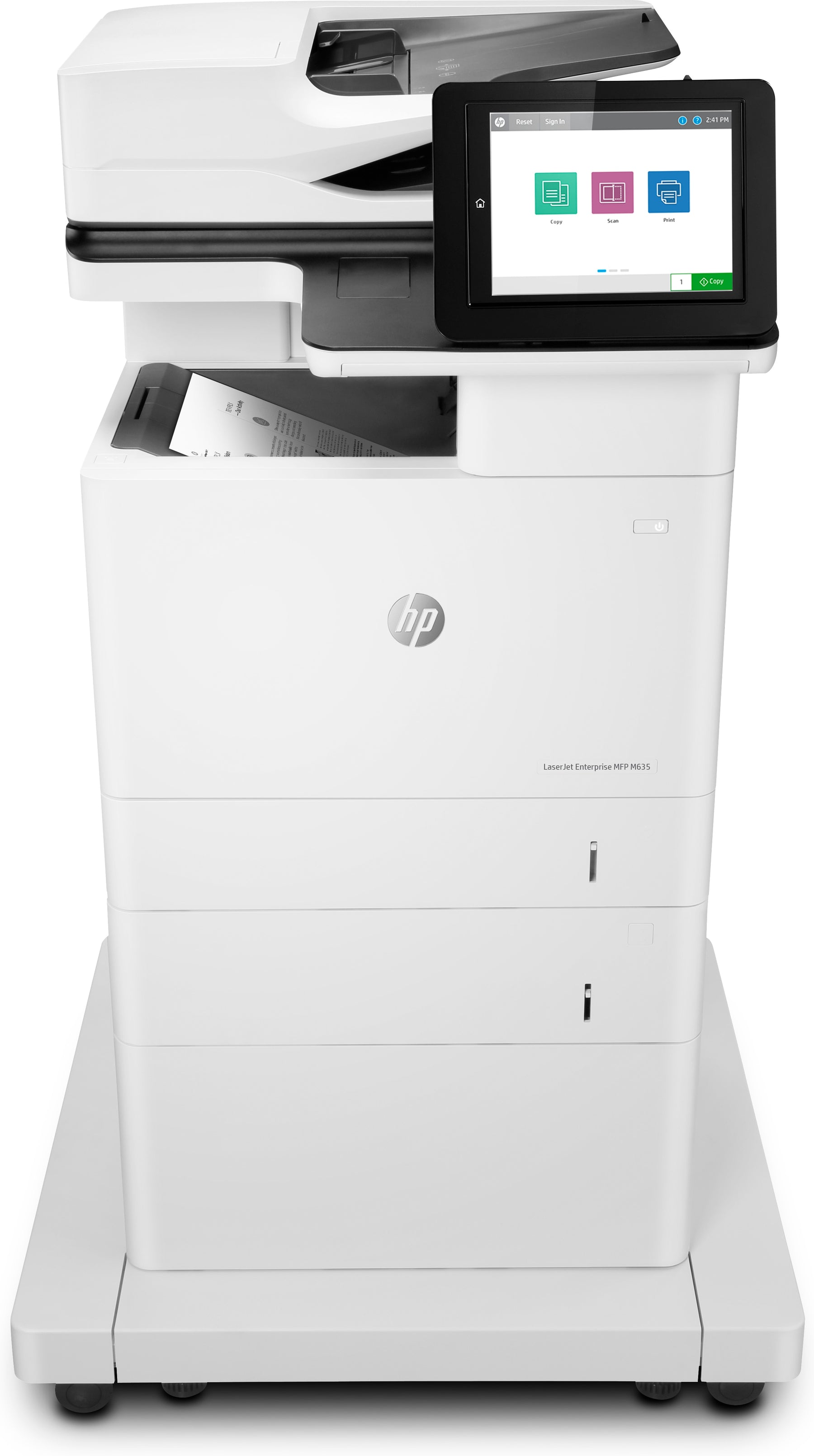 HP LaserJet Enterprise MFP M635fht - Impresora multifunción - B/N - láser - 216 x 864 mm (original) - A4/Legal (soportes) - hasta 61 ppm (copia) - hasta 61 ppm (impresión) - 1200 hojas - 33,6 Kbps: USB 2.0, LAN Gigabit, host USB 2.0