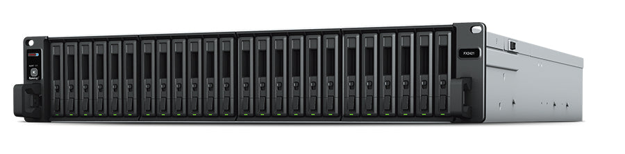 Unidad de expansión Synology FlashStation FX2421 - Gabinete de almacenamiento - 24 bahías (SATA-600 / SAS) - Montaje en bastidor