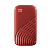 WD My Passport SSD WDBAGF0020BRD - SSD - encrypted - 2 TB - external (portable) - USB 3.2 Gen 2 (USB C connector) - 256-bit AES - red