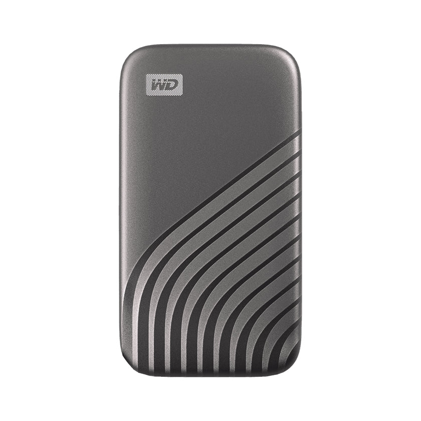 WD My Passport SSD WDBAGF0020BGY - SSD - encrypted - 2 TB - external (portable) - USB 3.2 Gen 2 (USB C connector) - 256-bit AES - space gray