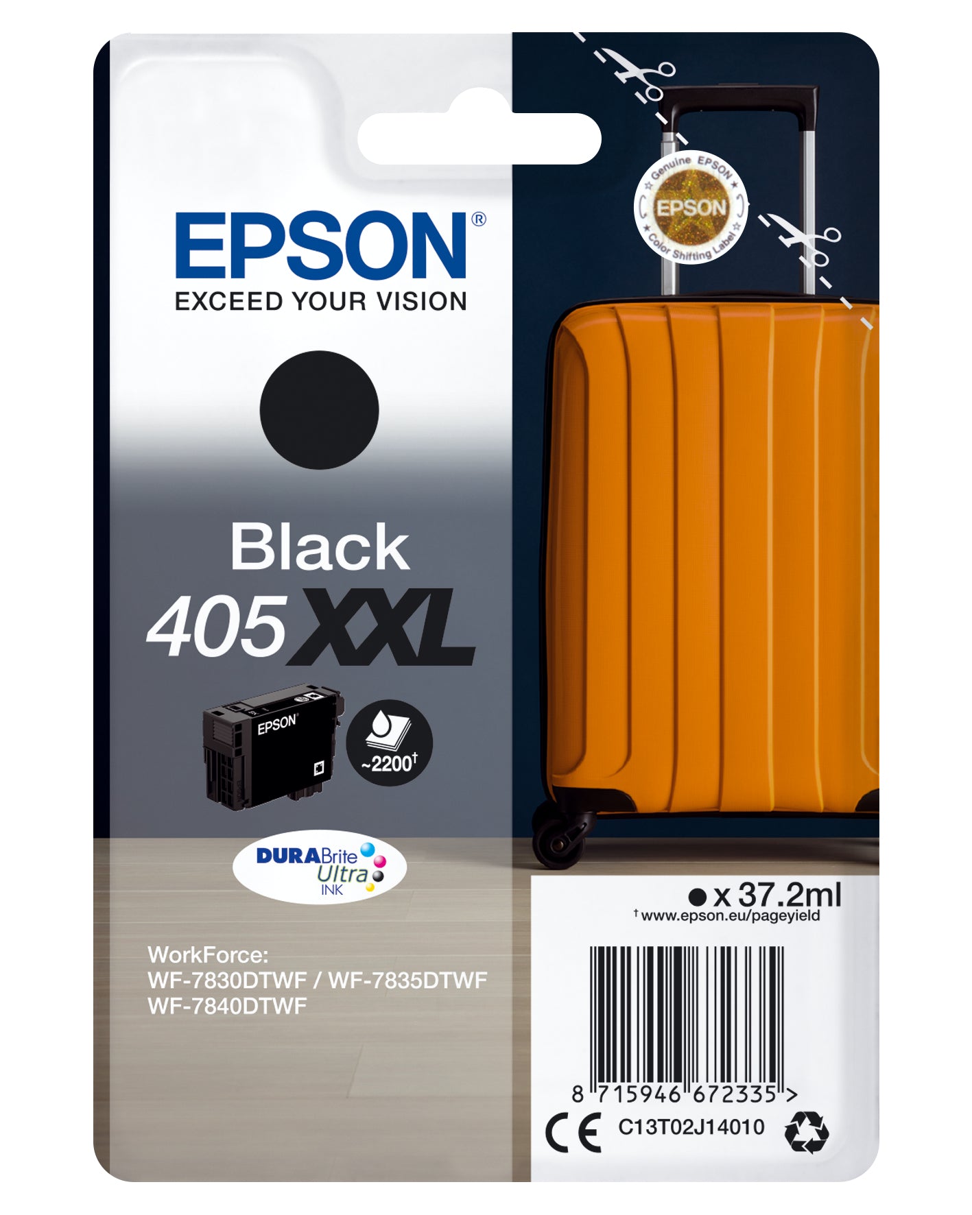 CARTUCHO DE TINTA EPSON NEGRO 405XXL WF-38xx/48xx