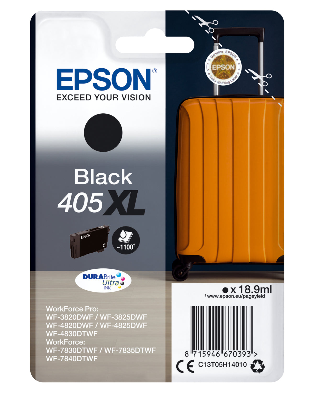 EPSON INK CARTRIDGE BLACK 405 XL WF-38xx/48xx