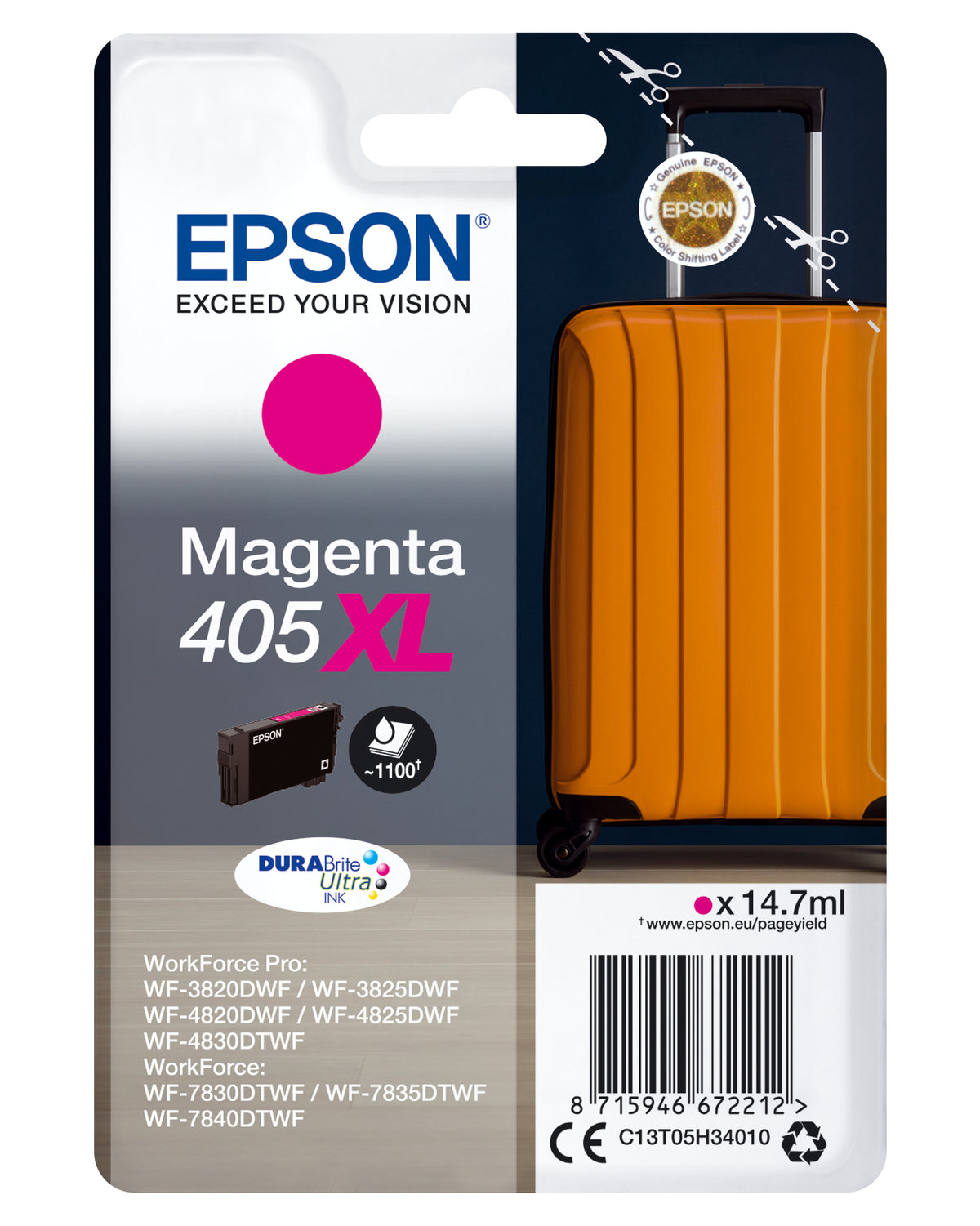 EPSON MAGENTA INK 405XL WF-38xx/48xx