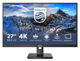 Philips P-line 279P1 - Monitor LED - 27" - 3840 x 2160 4K @ 60 Hz - IPS - 350 cd/m² - 1000:1 - 4 ms - 2xHDMI, DisplayPort, USB-C - altifalantes - textura preta