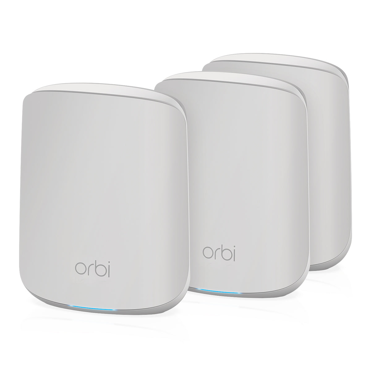 NETGEAR Orbi RBK353 - Sistema Wi-Fi (enrutador, 2 extensores) - hasta 3230 pies cuadrados - redes - GigE - 802.11a/b/g/n/ac/ax - Doble banda