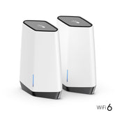 NETGEAR Orbi Pro SXK80 - Sistema Wi-Fi (enrutador, extensor) - red - GigE, 2.5 GigE - 802.11a/b/g/n/ac/ax - Tribanda - montaje en pared, montaje en techo