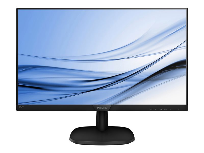 Philips V-line 243V7QSB - Monitor LED - 23,8" - 1920 x 1080 Full HD (1080p) @ 60 Hz - IPS - 250 cd/m² - 1000:1 - 8 ms - DVI-D, VGA - negro texturizado