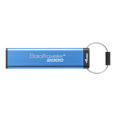 Kingston DataTraveler 2000 - Unidad flash USB - cifrada - 128 GB - USB 3.1 Gen 1 - FIPS 140-2 Nivel 3