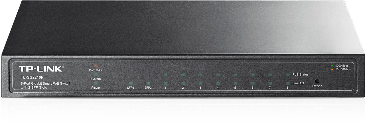 TP-Link 8port Gigabit Desktop PoE Smart Switch-TL-SG2210P (TL-SG2210P)